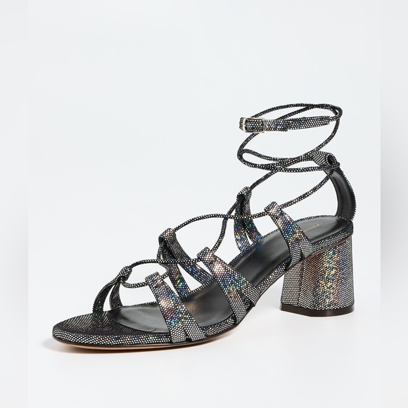 Mansur Gavriel Day Dream Lace-up Mid-heel Leather Sandals...